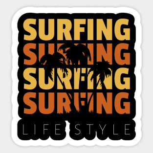 Surfing Life Style Sticker